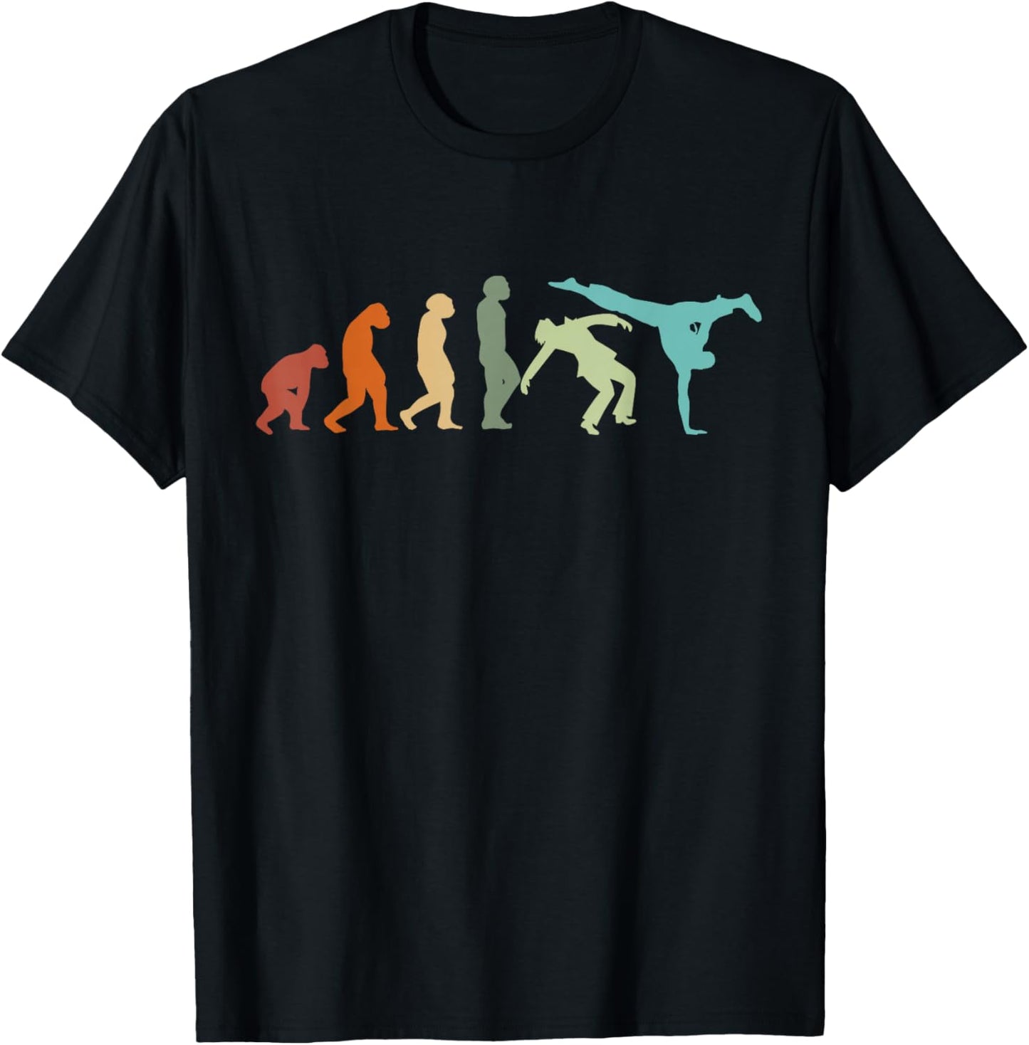 Capoeira Dance Martial Arts Brazil Karate Evolution Capoeira T-Shirt - T-Shirt | Black