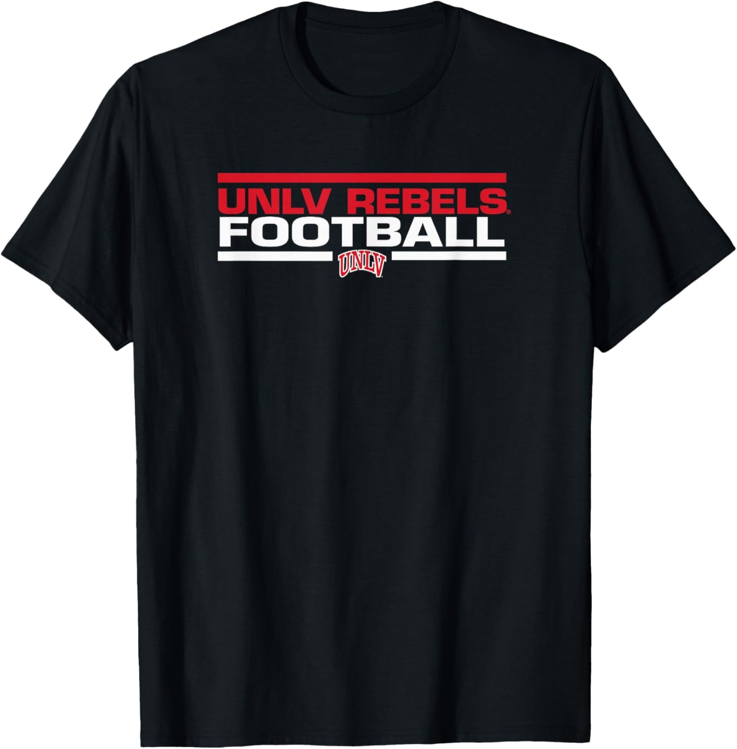 UNLV Rebels Football Tackle Black Officially Licensed T-Shirt - T-Shirt | Black