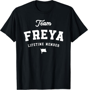 Team Freya Nom Amusant Freya T-Shirt - T-Shirt | Black