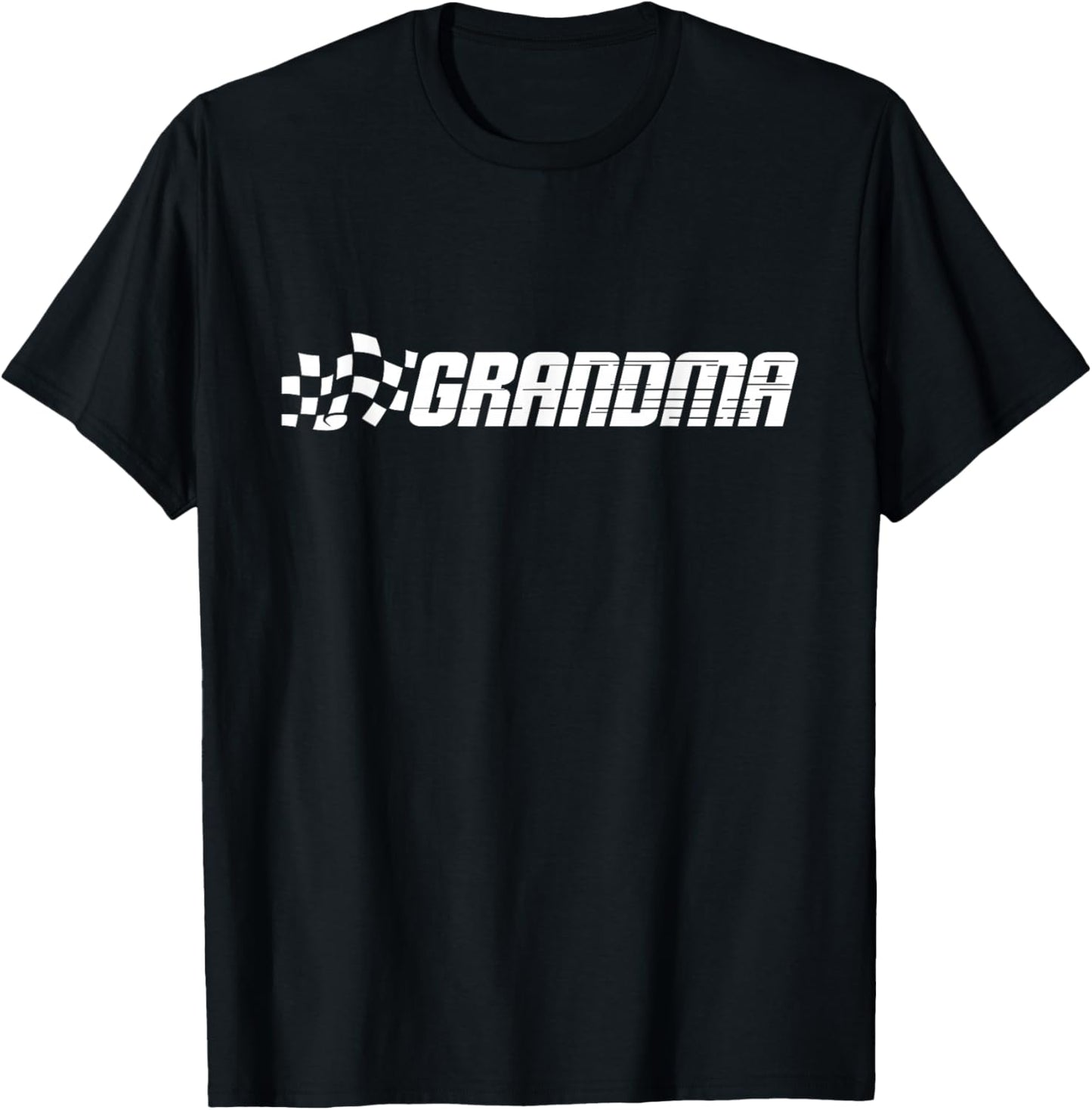 Racing Birthday Party Matching Family Car Pit Crew Grandma T-Shirt - T-Shirt | Black