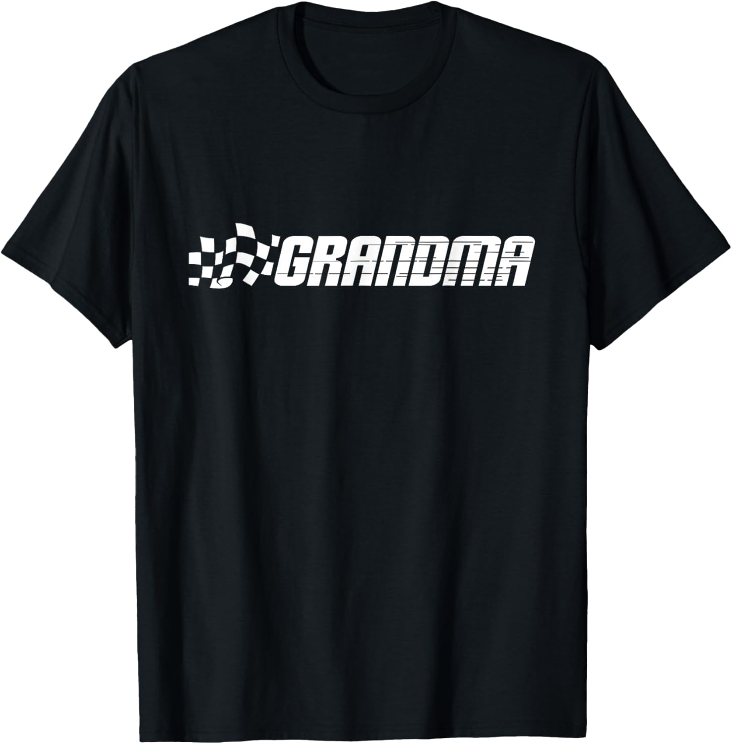 Racing Birthday Party Matching Family Car Pit Crew Grandma T-Shirt - T-Shirt | Black