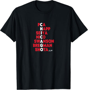 Chicago Names 2026 - MLB Players T-Shirt - T-Shirt | Black