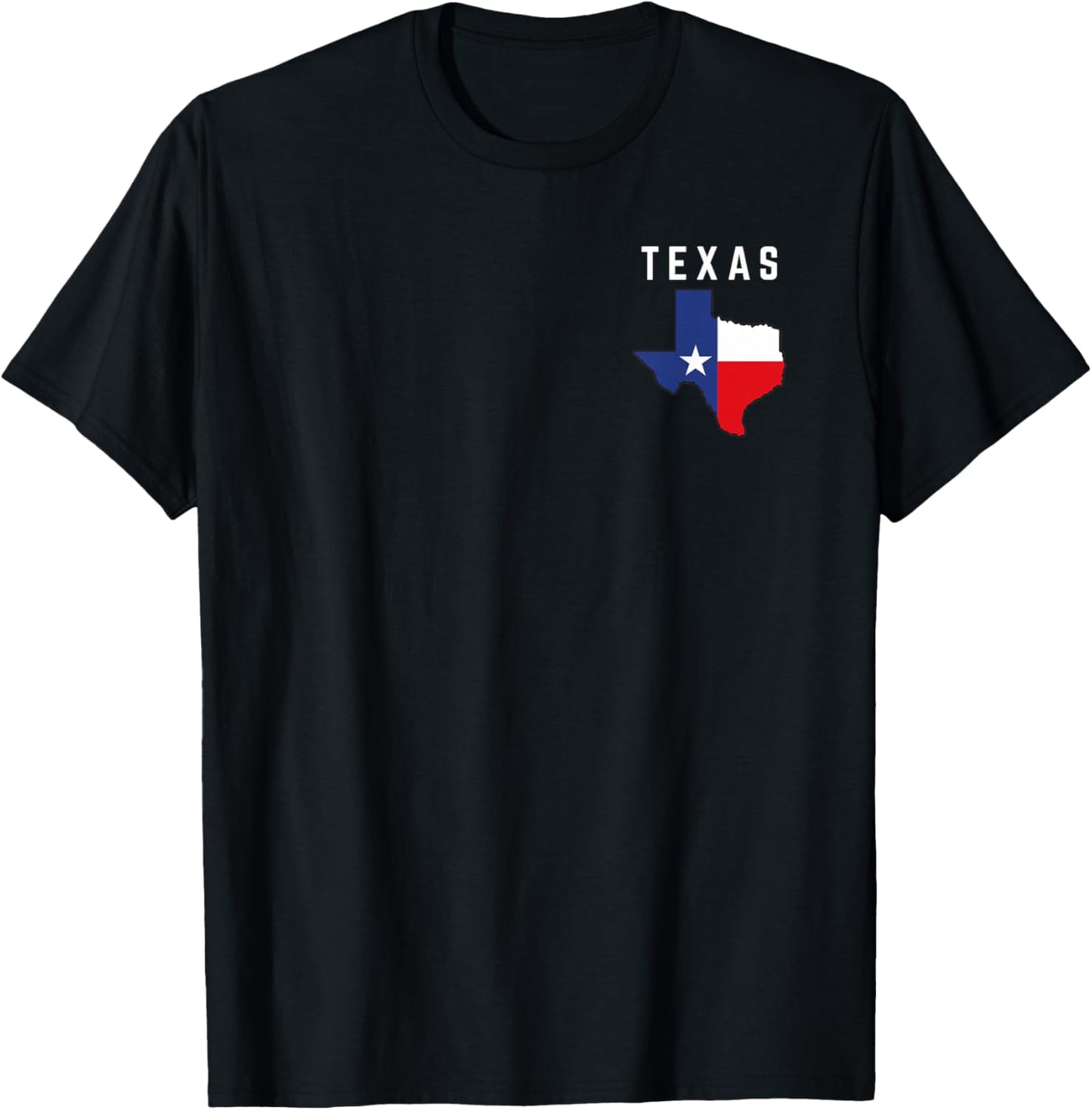 Texas State Star Pride Patriotic Texan Flag T-Shirt - T-Shirt | Black