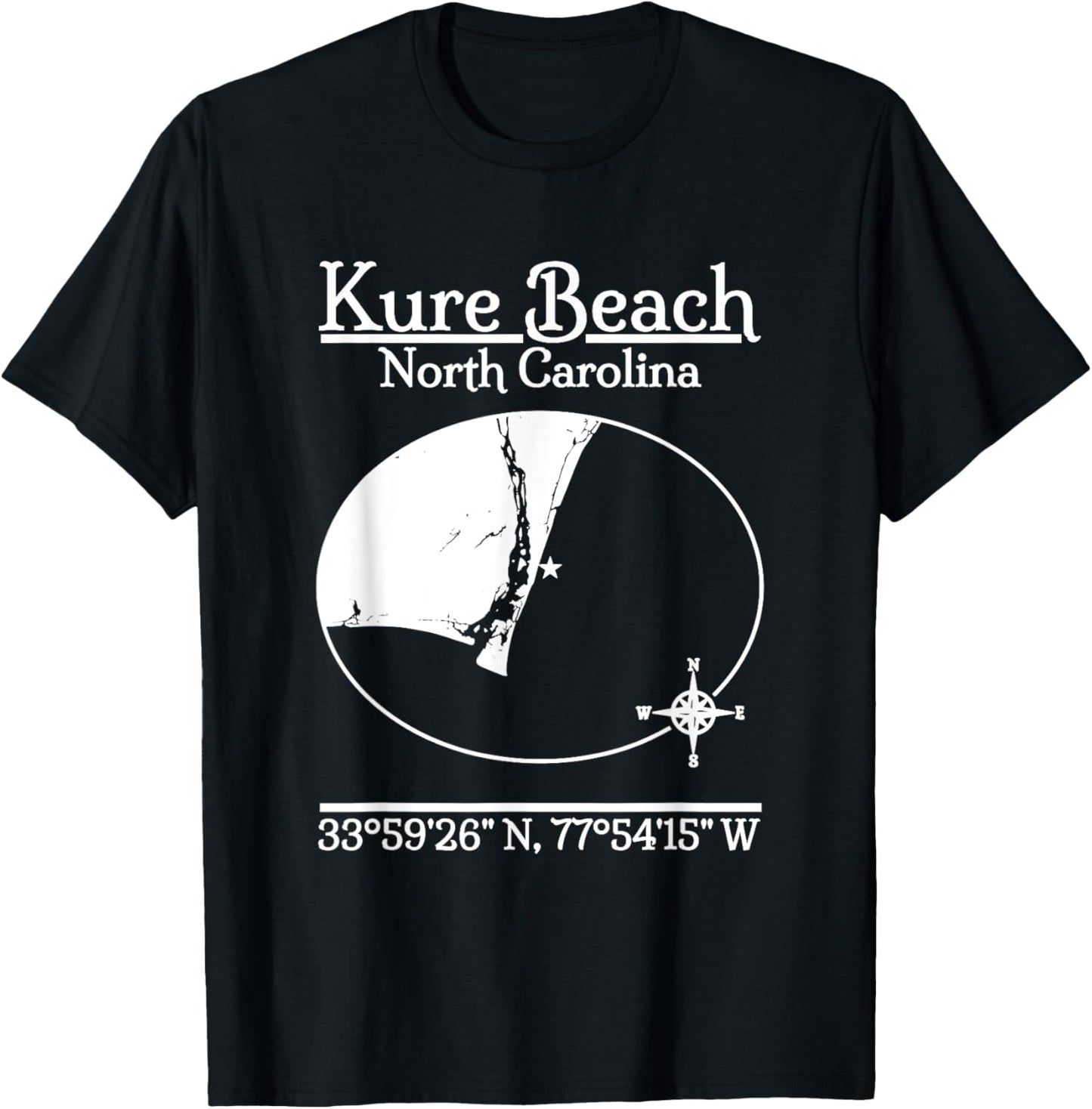 Kure Beach - North Carolina Women Kids T-Shirt - T-Shirt | Black