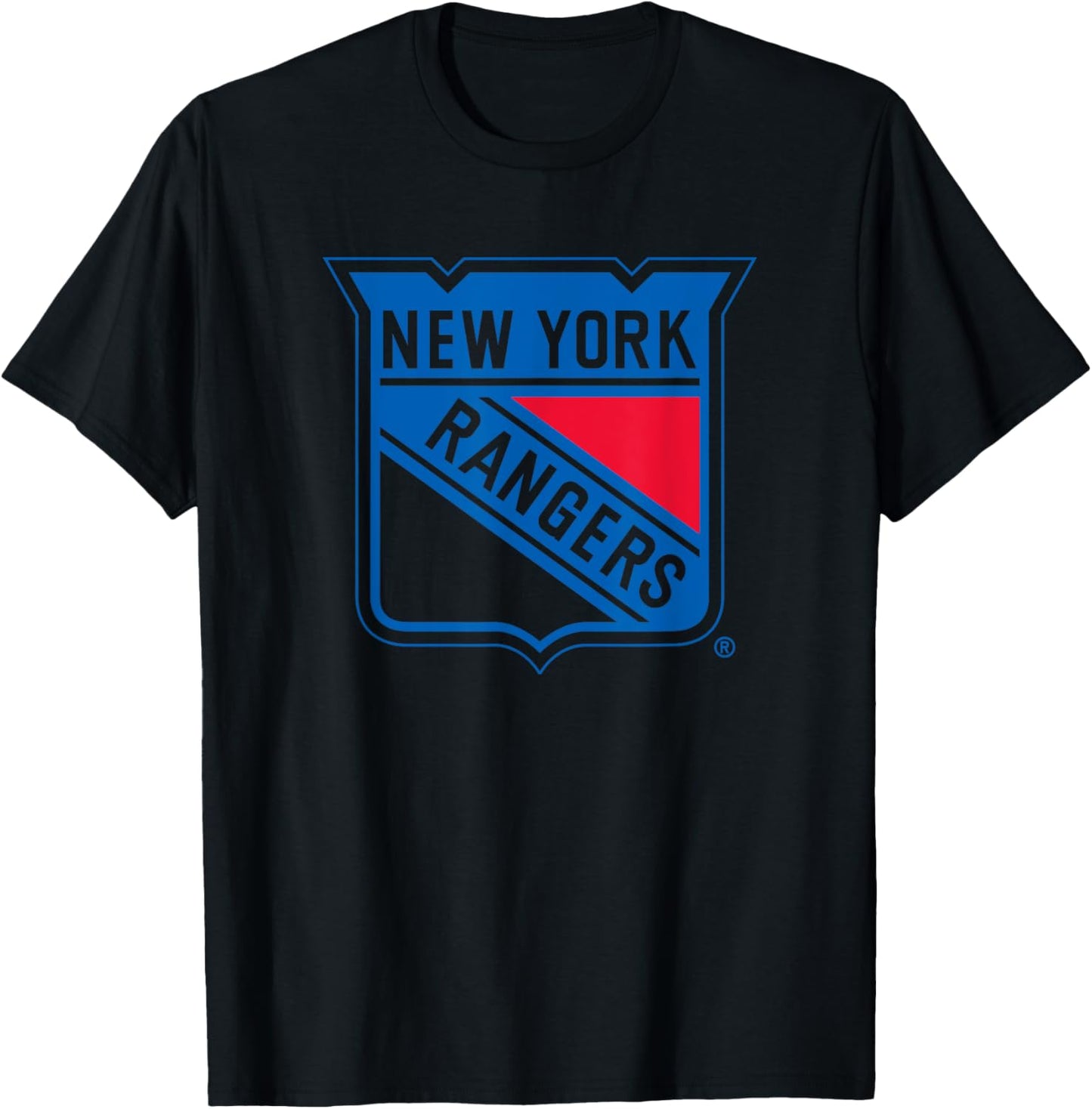 New York Rangers Icon White Officially Licensed T-Shirt - T-Shirt | Black