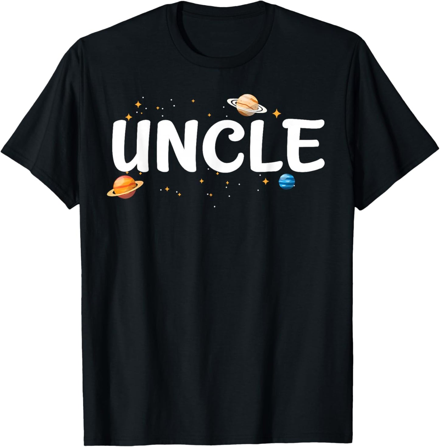 Uncle of The Birthday Boy Astronaut 1st Birthday Family T-Shirt - T-Shirt | Black