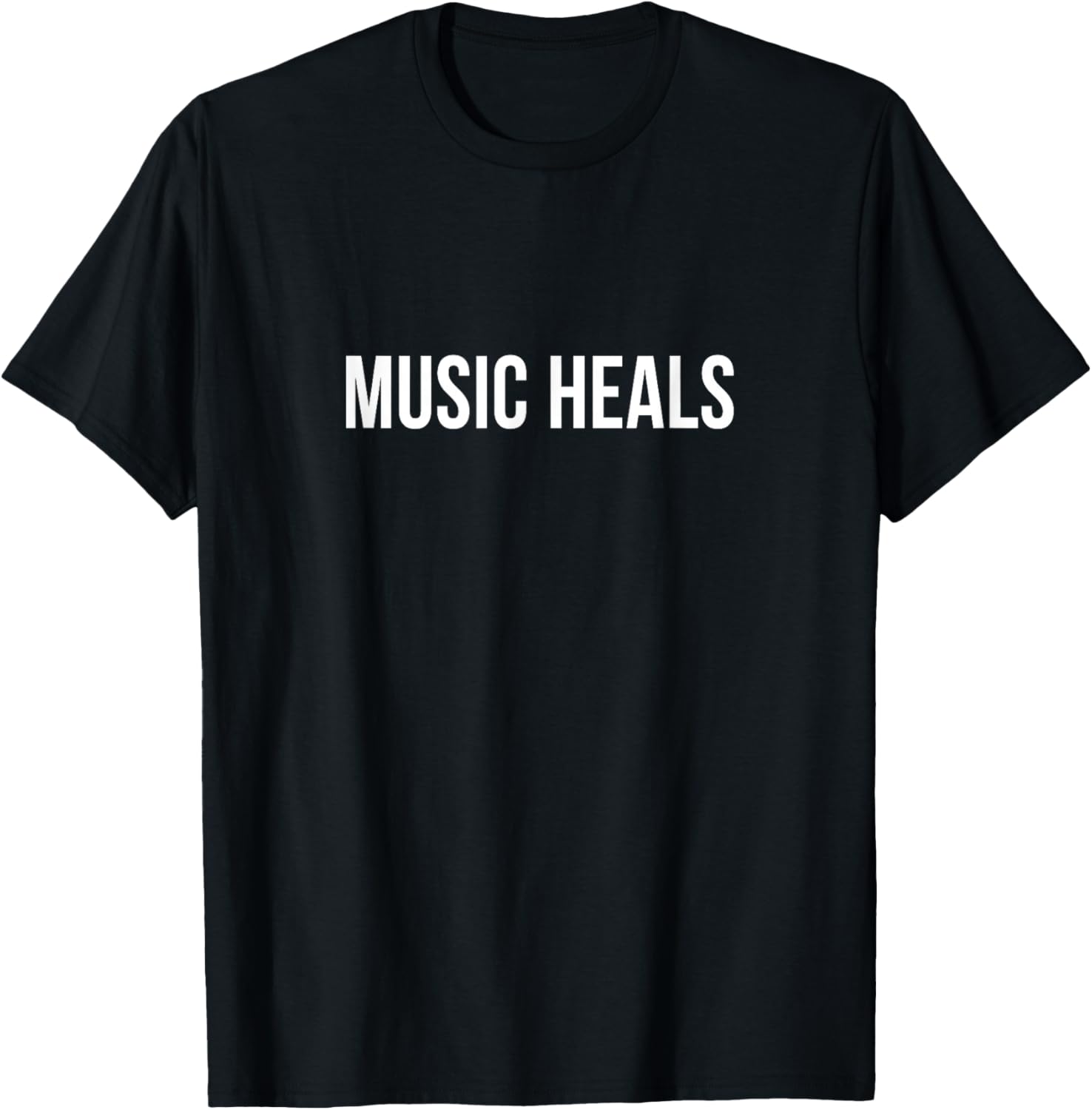 Music Heals T-Shirt - T-Shirt | Black