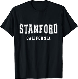 Vintage Stanford California - Throwback Design - Classic T-Shirt - T-Shirt | Black