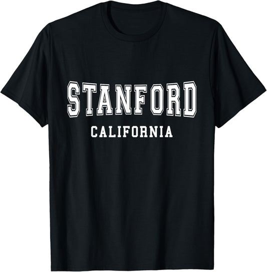 Vintage Stanford California - Throwback Design - Classic T-Shirt - T-Shirt | Black