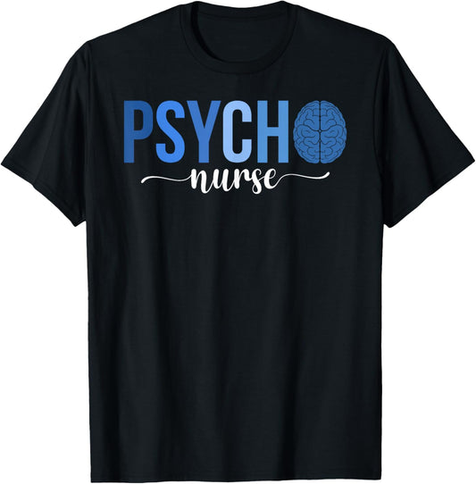 Boho Psych Nurse Appreciation Psychiatric Nurse T-Shirt - T-Shirt | Black
