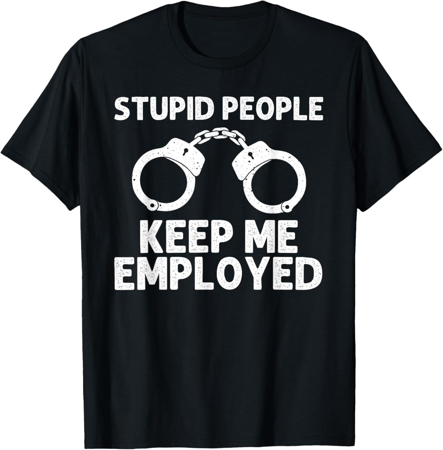 Funny Cop Design Women Police Officer Policeman Cop T-Shirt - T-Shirt | Black