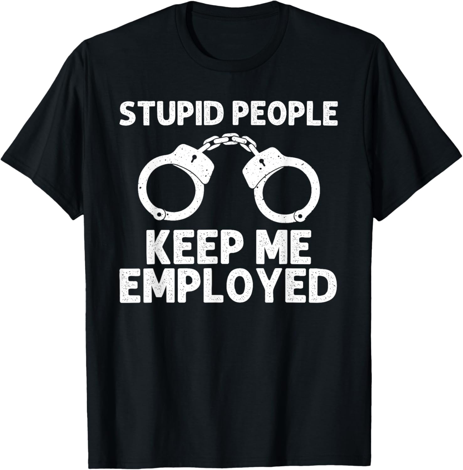 Funny Cop Design Women Police Officer Policeman Cop T-Shirt - T-Shirt | Black