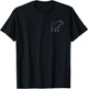 Minimalistic Pocket Capybara Simple Aesthetic T-Shirt - T-Shirt | Black