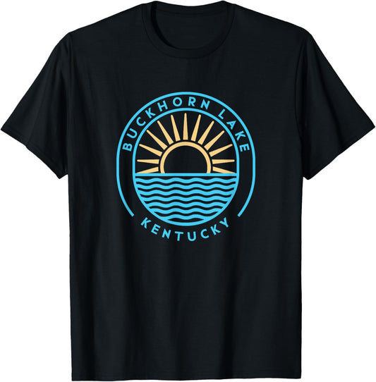 Buckhorn Lake Kentucky Outdoors Vintage T-Shirt - T-Shirt | Black