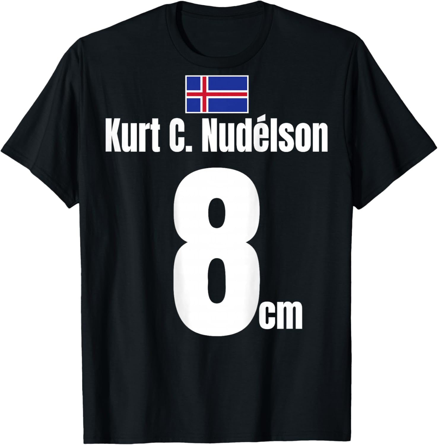Kurt C. Nudelson Nr.8 cm Lustig Island Mallorca Party T-Shirt - T-Shirt | Black