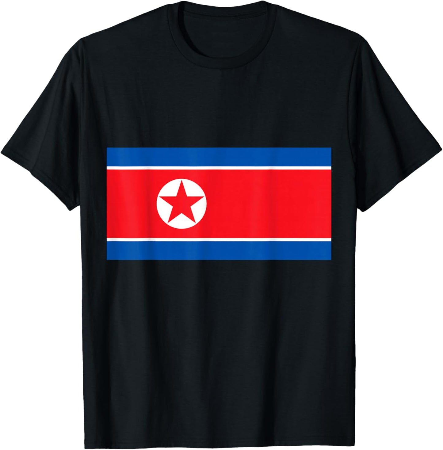 Drapeau de la Corée du Nord T-Shirt - T-Shirt | Black