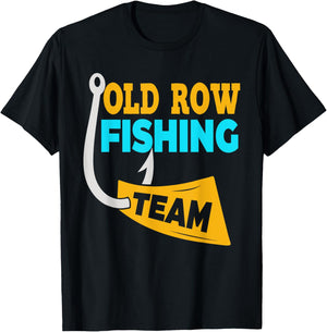 Old Row Fishing Team Shirt Funny Women T-Shirt - T-Shirt | Black