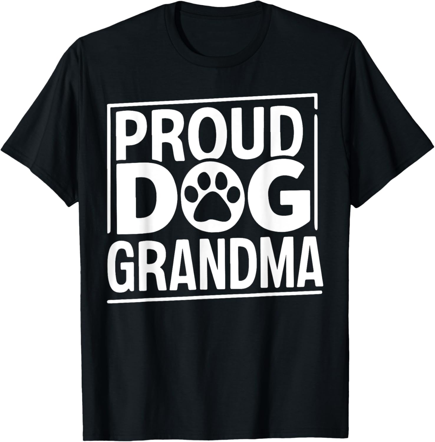 Proud Dog Grandma Women T-Shirt - T-Shirt | Black