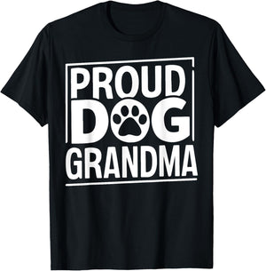 Proud Dog Grandma Women T-Shirt - T-Shirt | Black
