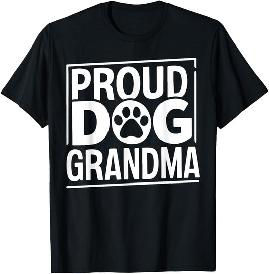 Proud Dog Grandma Women T-Shirt - T-Shirt | Black