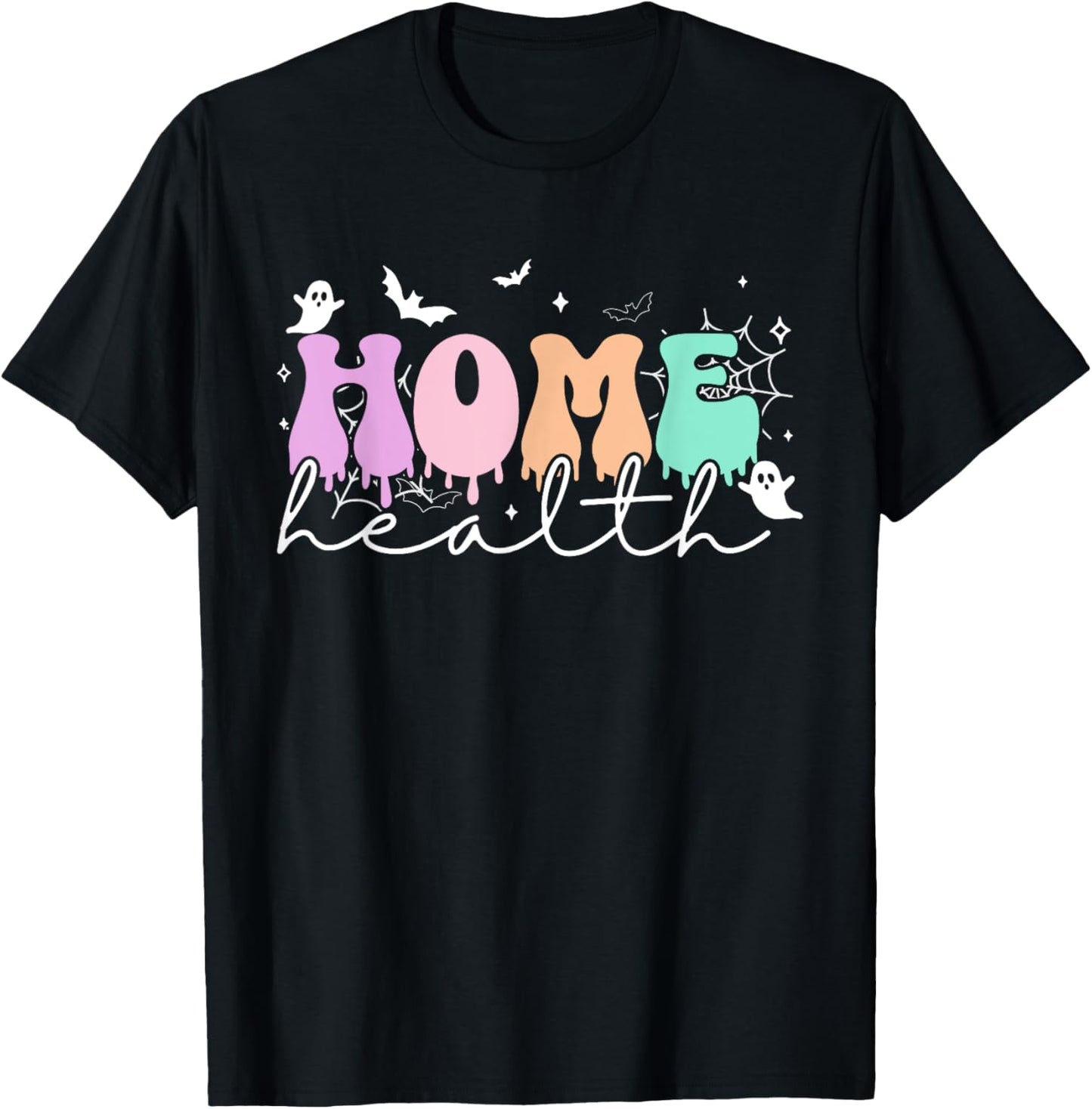 Home Health Aid Halloween Home Health Nurse Healthcare Aide T-Shirt - T-Shirt | Black