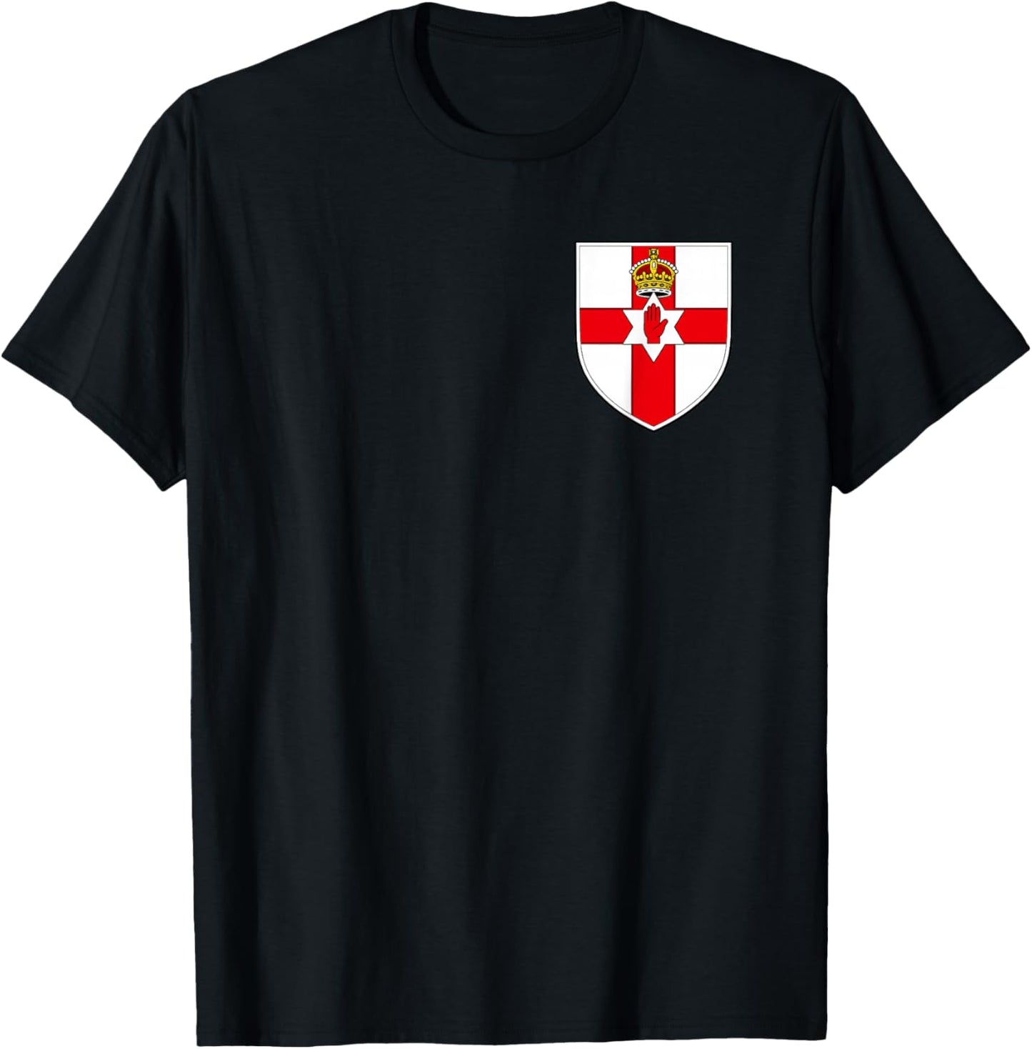 Drapeau de l'Irlande du Nord - Armoiries de l'Irlande du T-Shirt - T-Shirt | Black