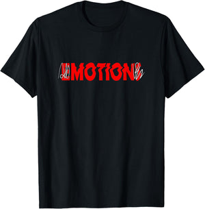 Red Color Motion Before Emotions Red Graphic T-Shirt - T-Shirt | Black