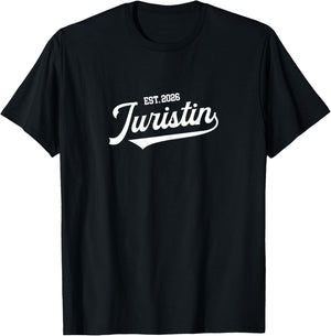 Juristen Jurastudentin Jura Examen bestanden 2026 Juristin T-Shirt - T-Shirt | Black