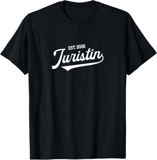 Juristen Jurastudentin Jura Examen bestanden 2026 Juristin T-Shirt - T-Shirt | Black