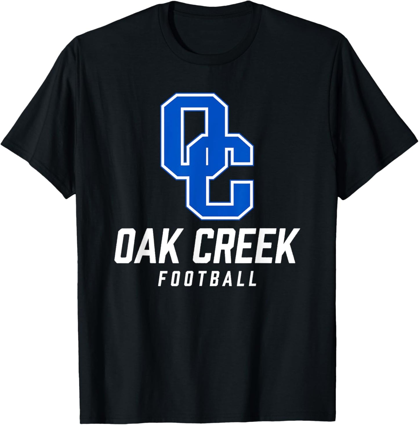 Oak Creek Knights Logo Football Team HS T-Shirt - T-Shirt | Black