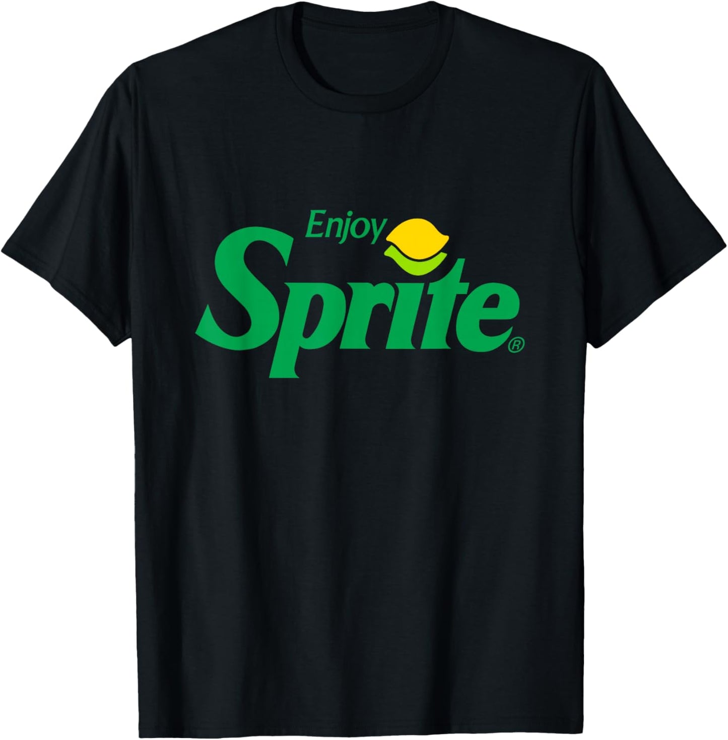 Enjoy Sprite 90s Lemon Logo T-Shirt - T-Shirt | Black