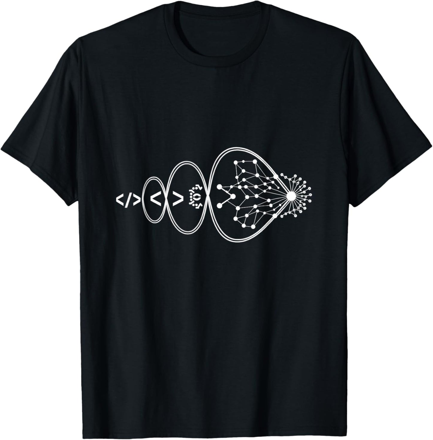 Artificial Intelligence AI Evolution Neural Network T-Shirt - T-Shirt | Black