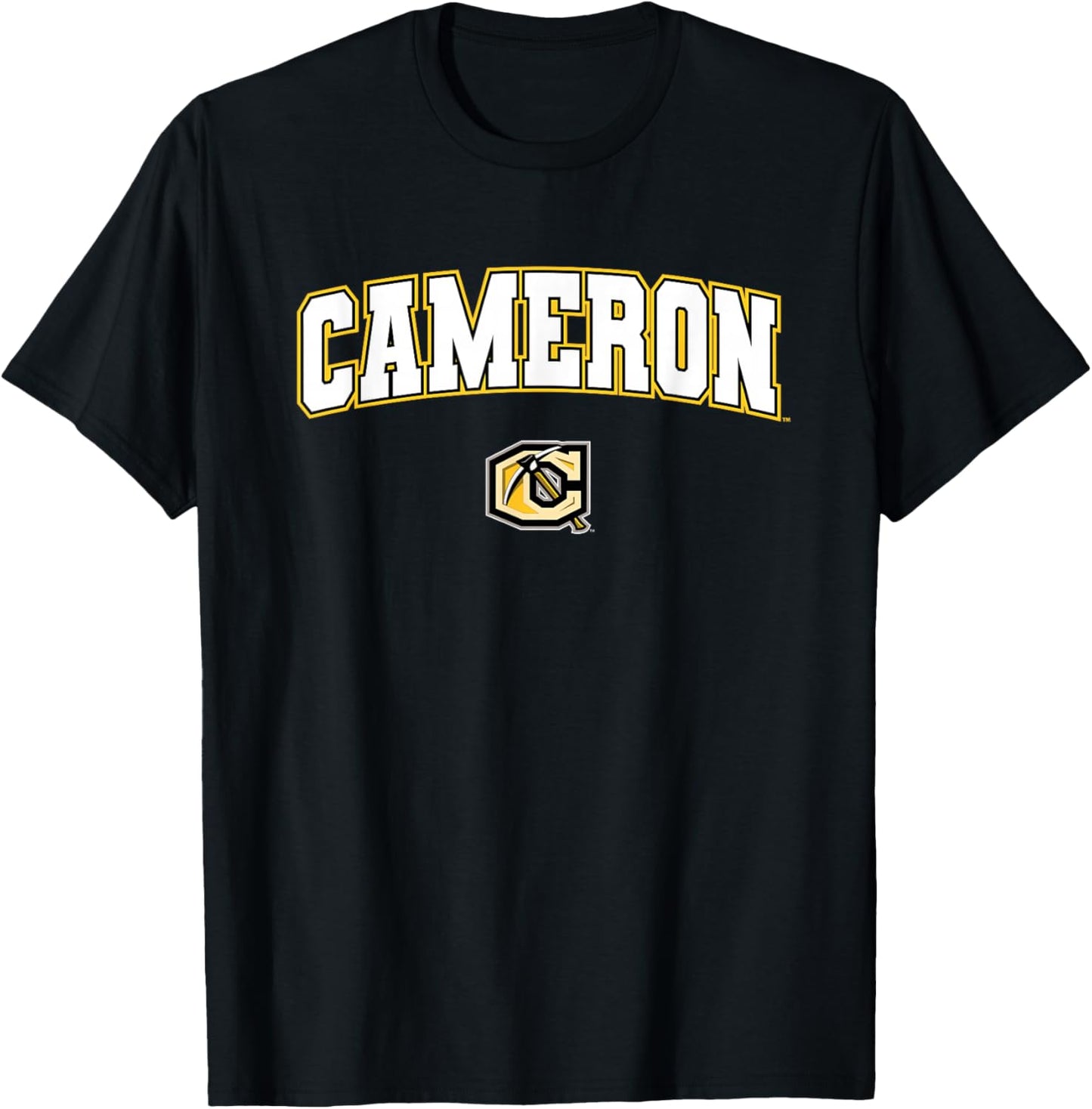 Cameron University Aggies Arch Logo T-Shirt - T-Shirt | Black