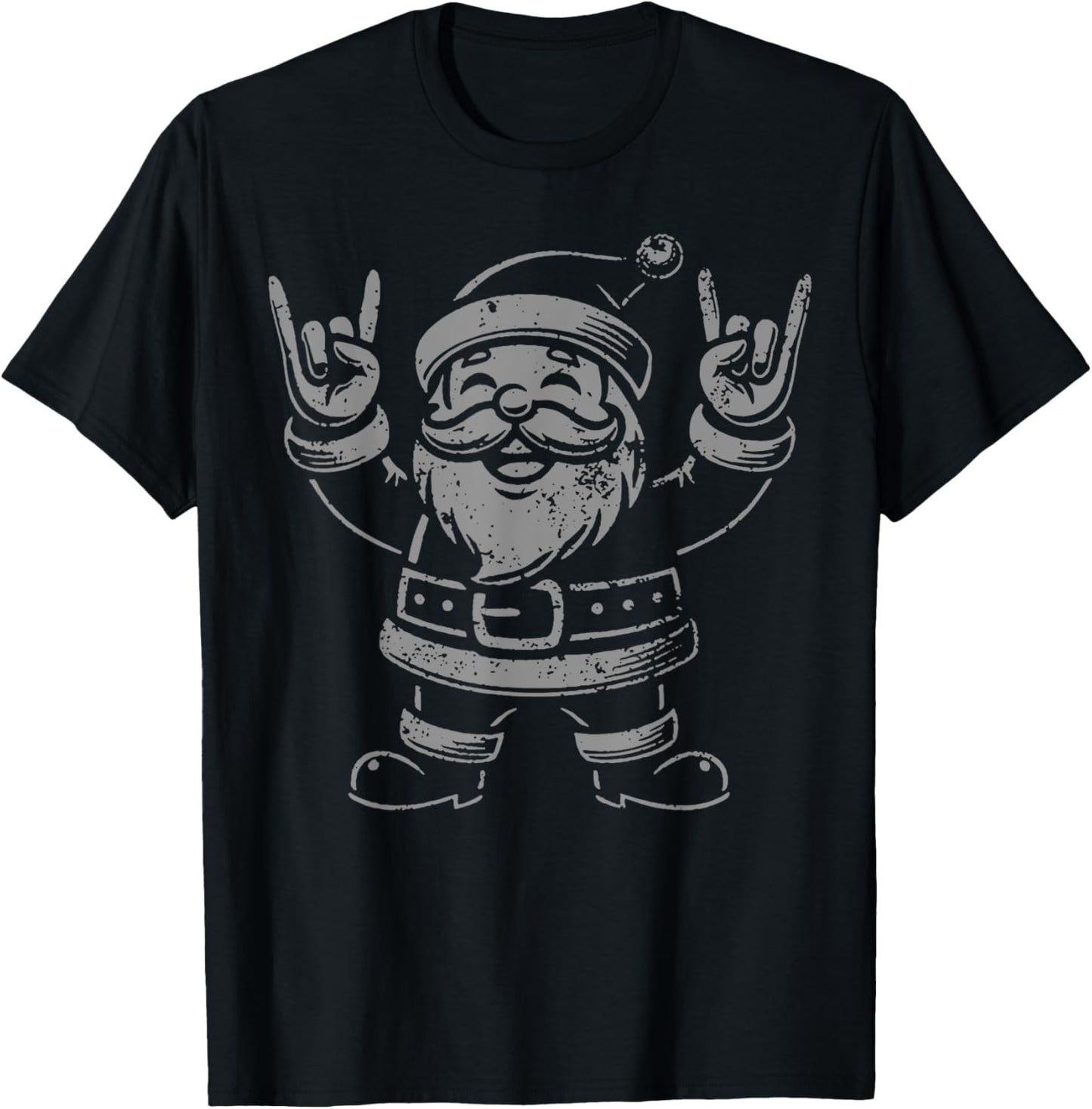 El Rocker Santa Clause T-Shirt - T-Shirt | Black