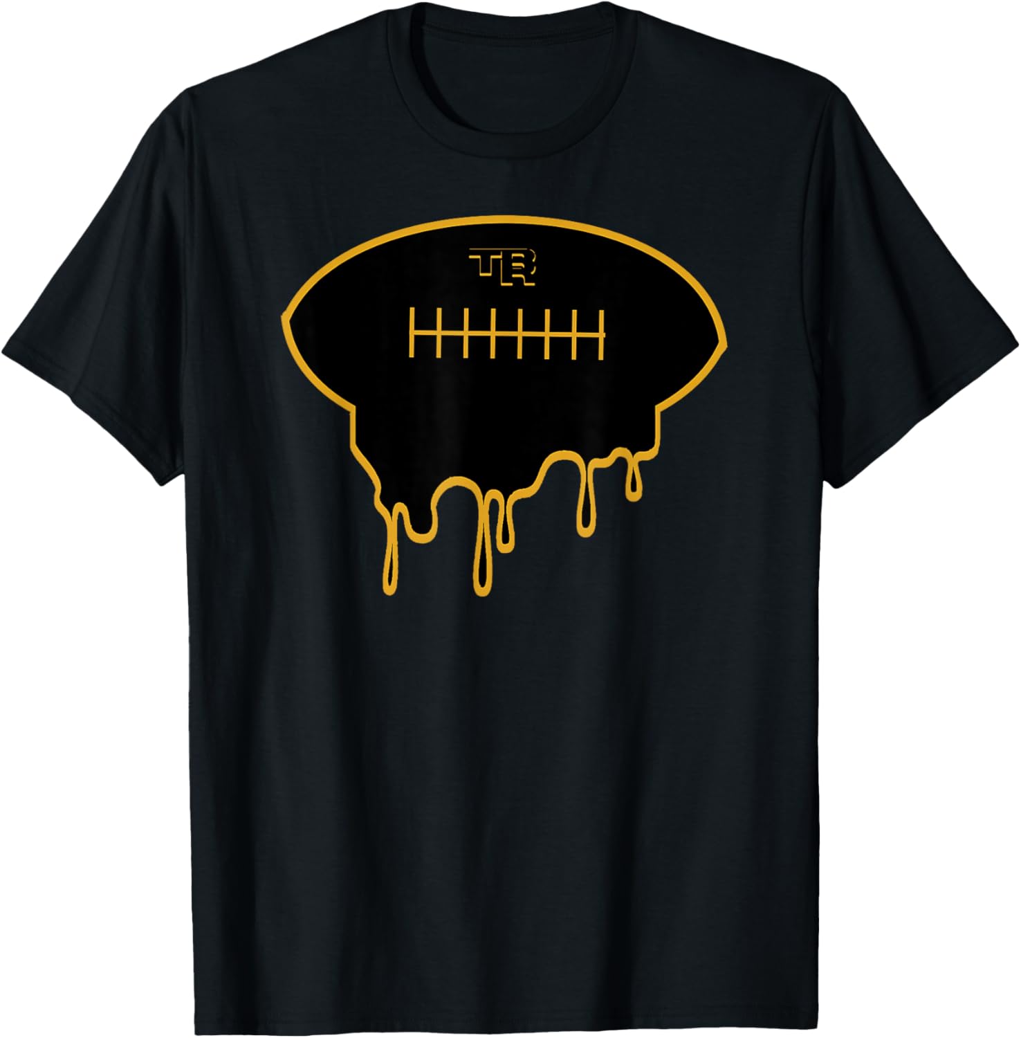 Football Drip T-Shirt - T-Shirt | Black