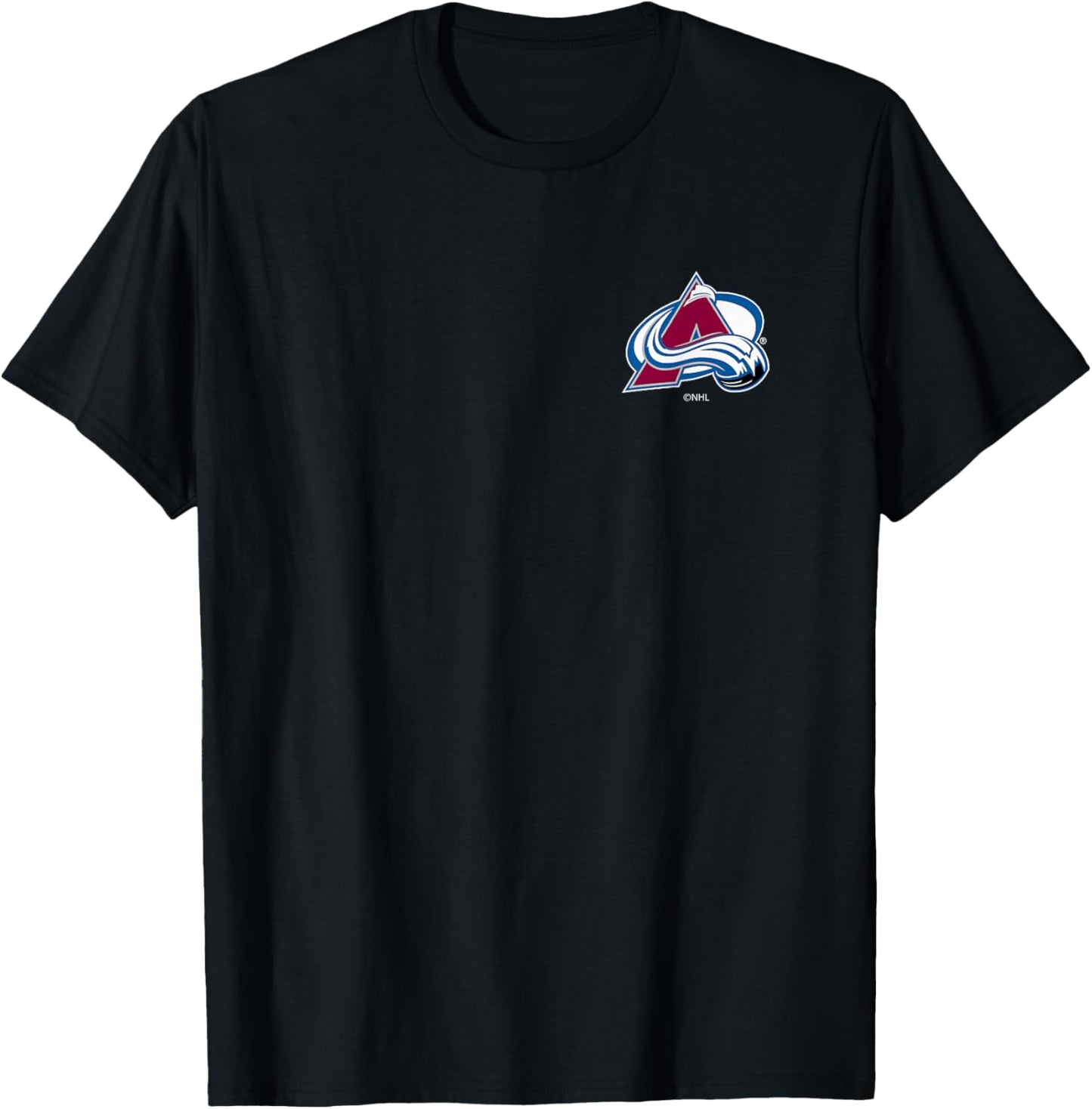 Colorado Avalanche , Navy, -Adults, X-Small, Short Sleeve, NHL Officially Licensed, Colorado Avalanche Fans T-Shirt - T-Shirt | Black
