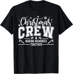 Christmas Crew Funny Family Pajama Making Memories Together T-Shirt - T-Shirt | Black