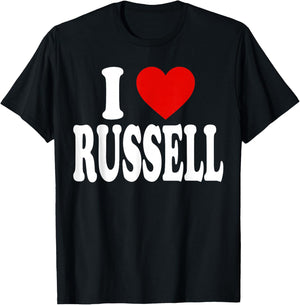 I Heart Love Russell T-Shirt - T-Shirt | Black