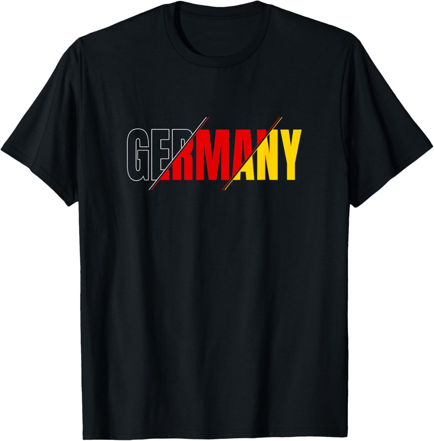 Germany Schwarz Rot Gelb Heimatliebe Vaterland Deutschland T-Shirt - T-Shirt | Black