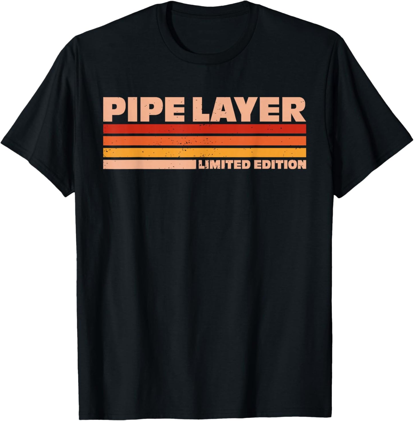 Pipe Layer Retro Sunrise T-Shirt - T-Shirt | Black