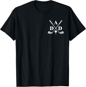 Funny Par Dad Golf Matching Golfing Quote Party Pocket T-Shirt - T-Shirt | Black
