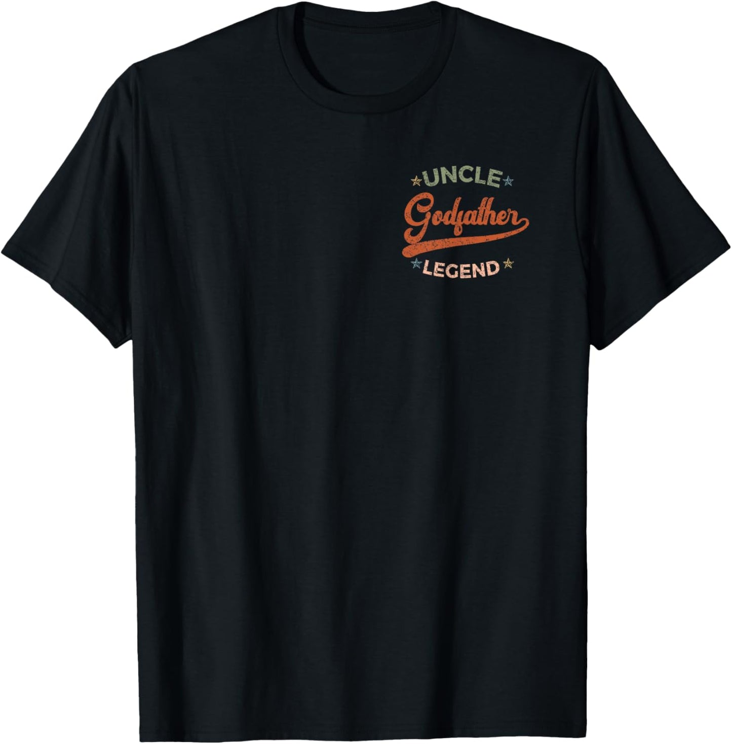 Uncle Godfather Legend Best Godfather Best Uncle Cool Uncles T-Shirt - T-Shirt | Black