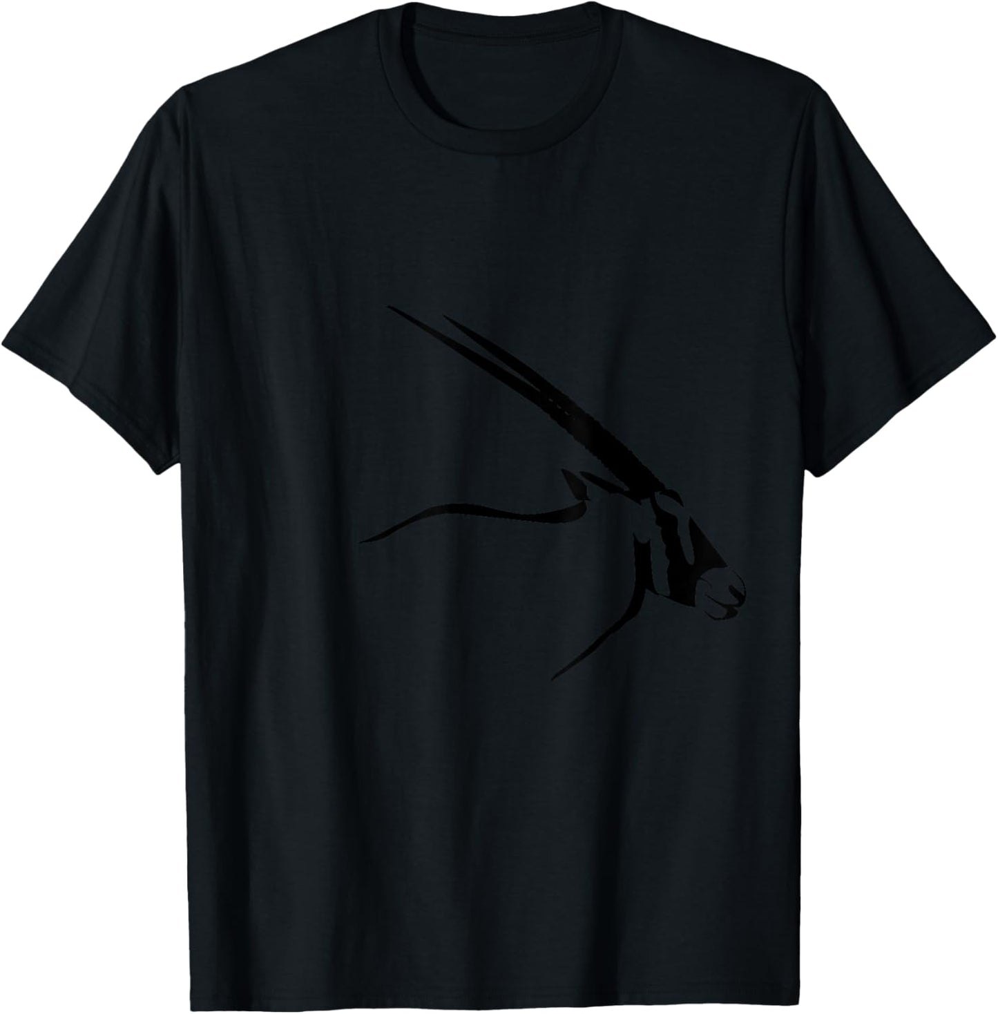 Arabian Oryx Antelope Gemsbok South African Spirit Animal T-Shirt - T-Shirt | Black