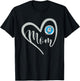 Cleveland Storm Logo Heart Mom HS T-Shirt - T-Shirt | Black