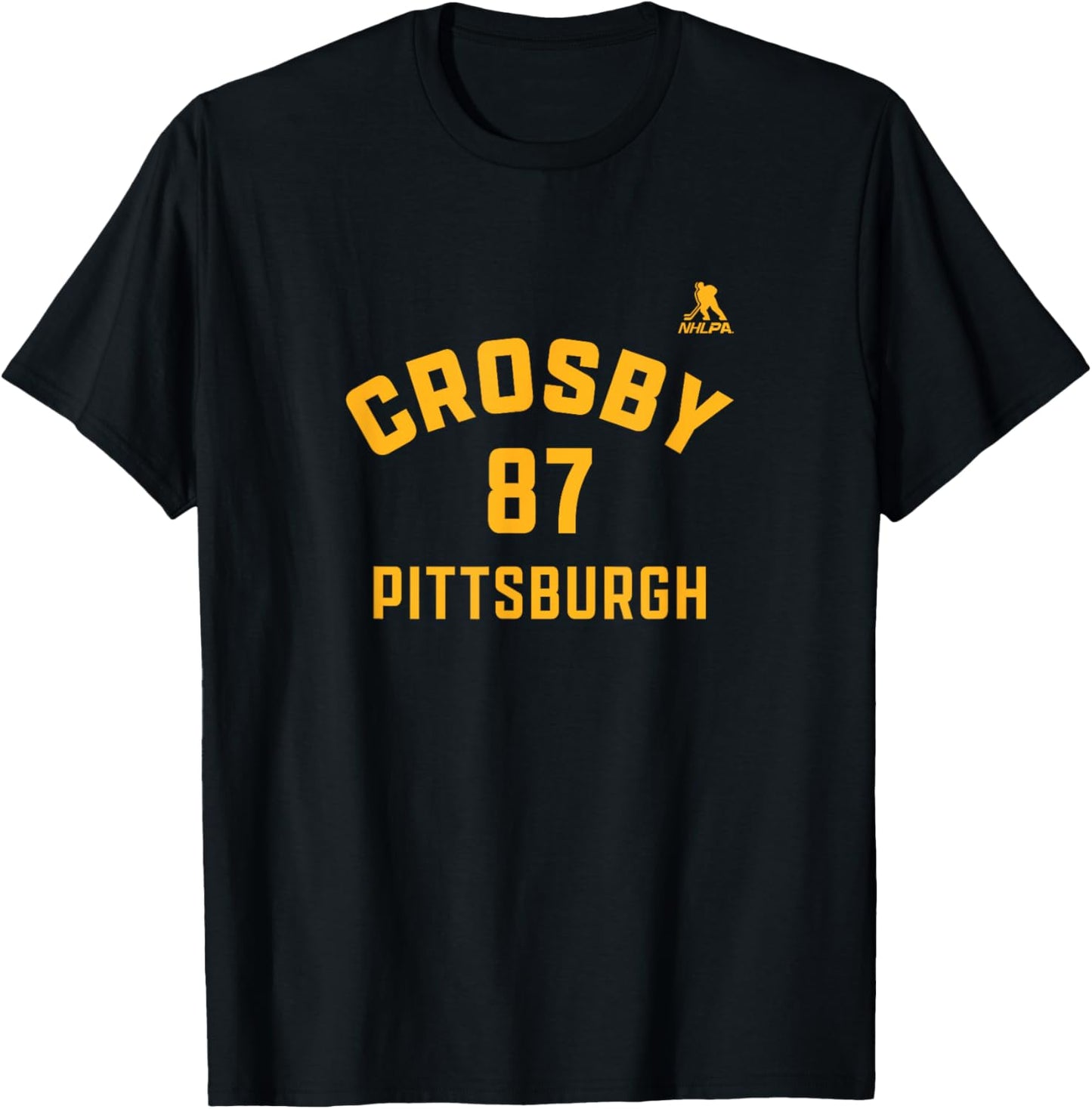 Sidney Crosby: Pittsburgh Name & Number T-Shirt - T-Shirt | Black