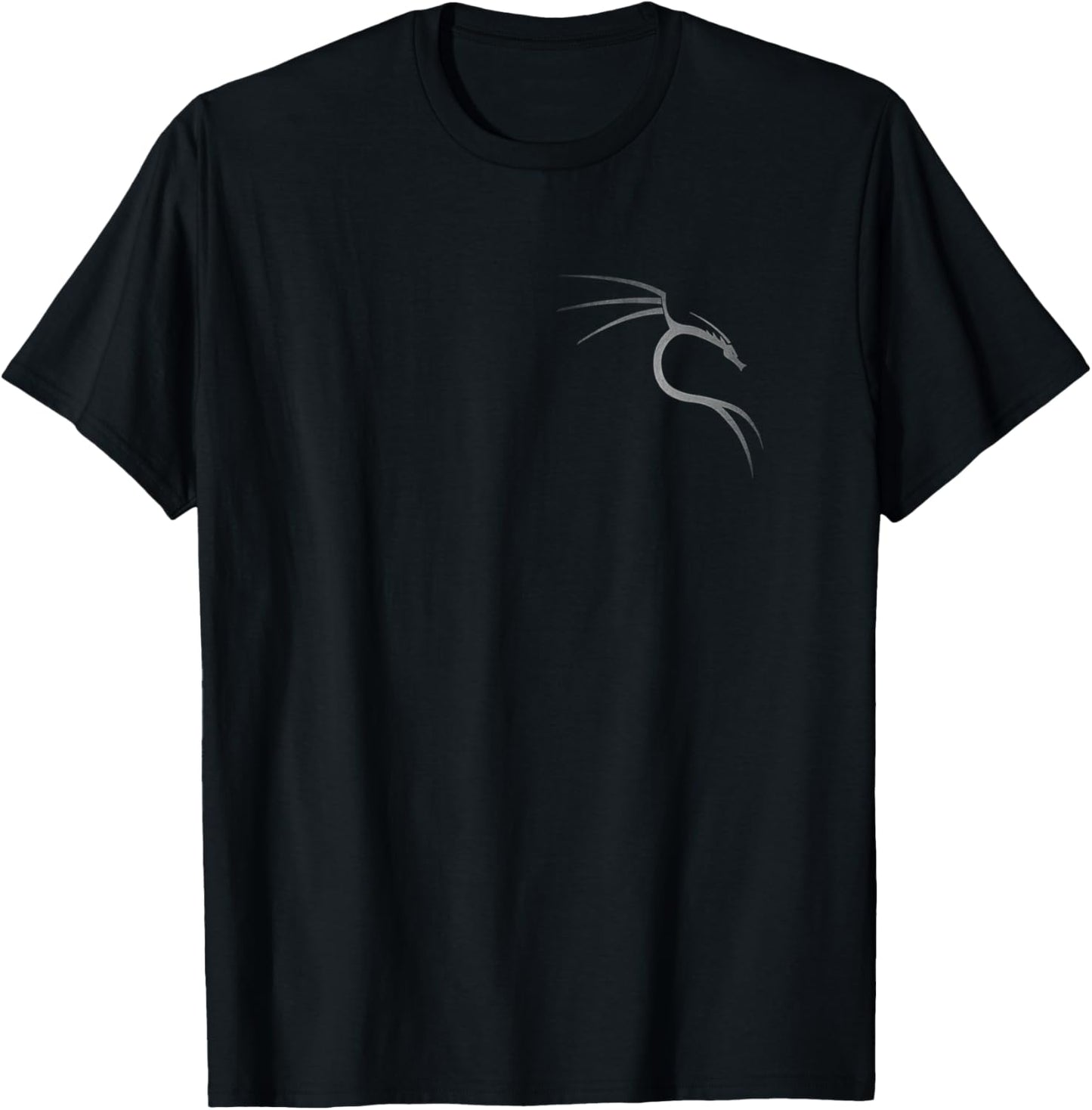 Kali Linux Lover White Worn Vintage Dragon Logo Geschenk T-Shirt - T-Shirt | Black