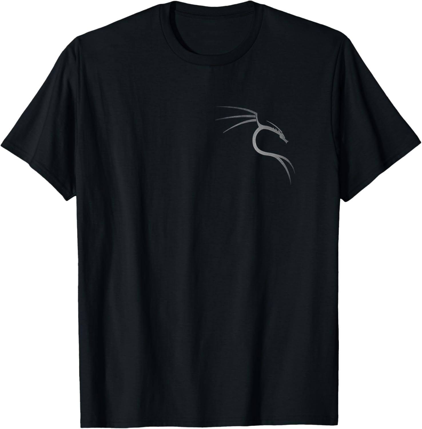 Kali Linux Lover White Worn Vintage Dragon Logo Geschenk T-Shirt - T-Shirt | Black