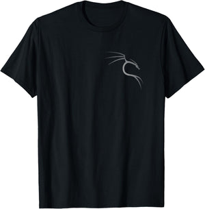 Kali Linux Lover White Worn Vintage Dragon Logo Geschenk T-Shirt - T-Shirt | Black
