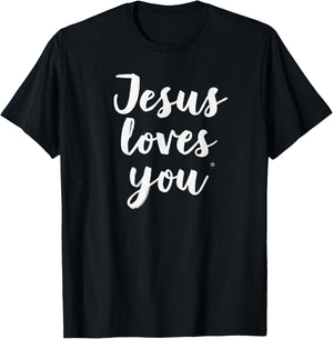 Jesus Loves You T-Shirt - T-Shirt | Black