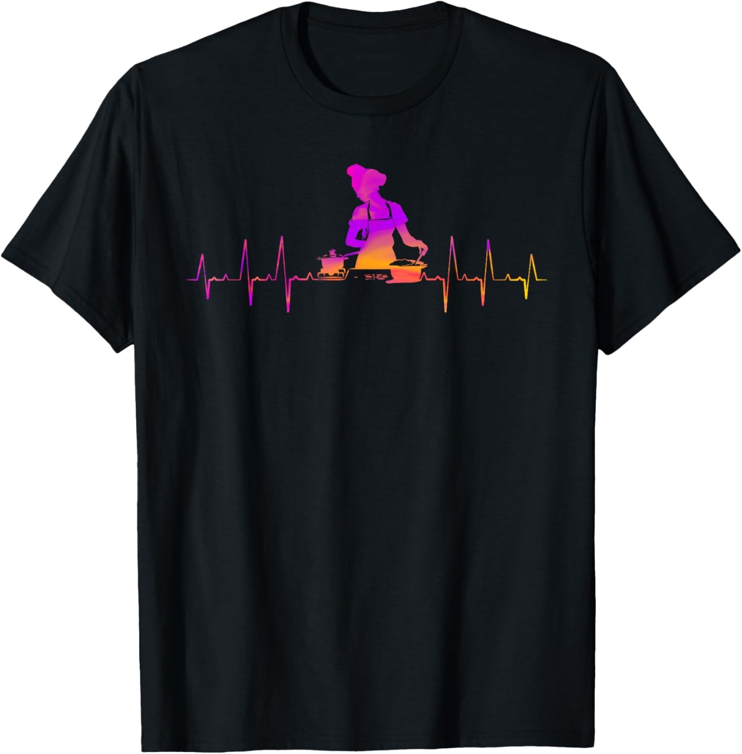Cooking Chef Evolution Cuisine Cook Meal Preparing T-Shirt - T-Shirt | Black
